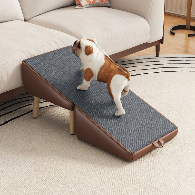 Escalier 2 en 1 pour petits chiens et chats, Brun