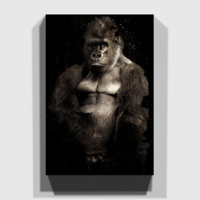 Silverback Gorilla - Wrapped Canvas