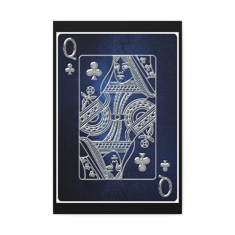 Art mural sur toile carte de jeu Queen