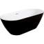 Baignoire de trempage autoportante en acrylique Elwes 59 "x 28,4"