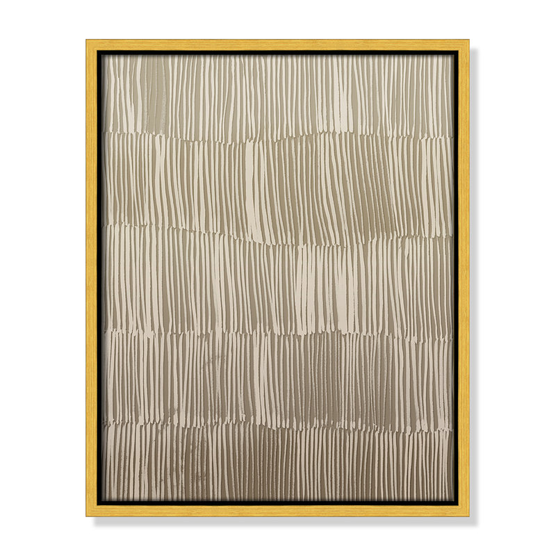Linear Calm I Print par , H 15,5 po x l 12,5 po, Flotteur doré