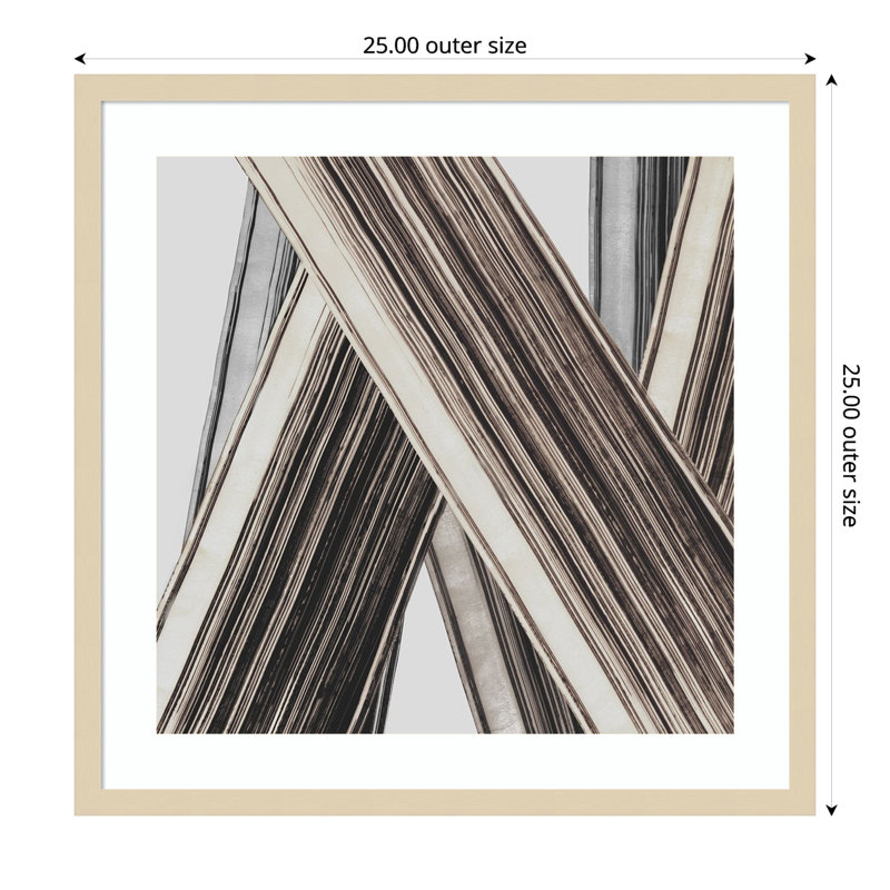 «Bold Impressions II» par Jacob q, impression sur bois encadrée, H 25 po x l 25 po