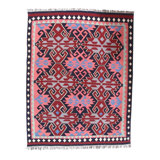 Wool Southwestern Area Rug in Red