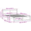 Bed Frame with Headboard Solid Pine Wood-2085284112-2085284119