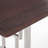 Contemporary Wood and Silver Metal Bench