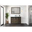 Meuble-lavabo brun rustique 48 po X P 22 po D, ensemble de comptoir et robinet en marbre de culture-117971280