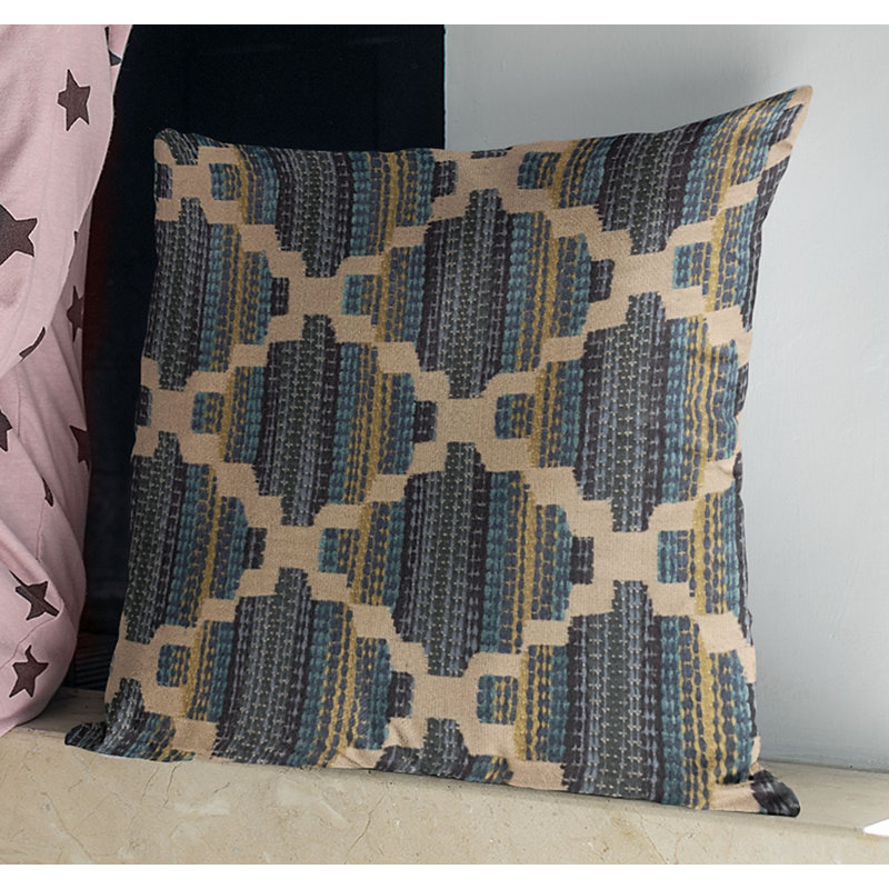 Lights Geometric Outdoor Reversible Throw Pillow, 20" x 20"