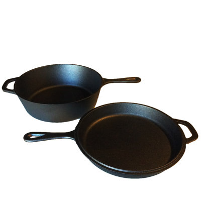 2 - Piece Non-Stick Cast Iron Cookware Set