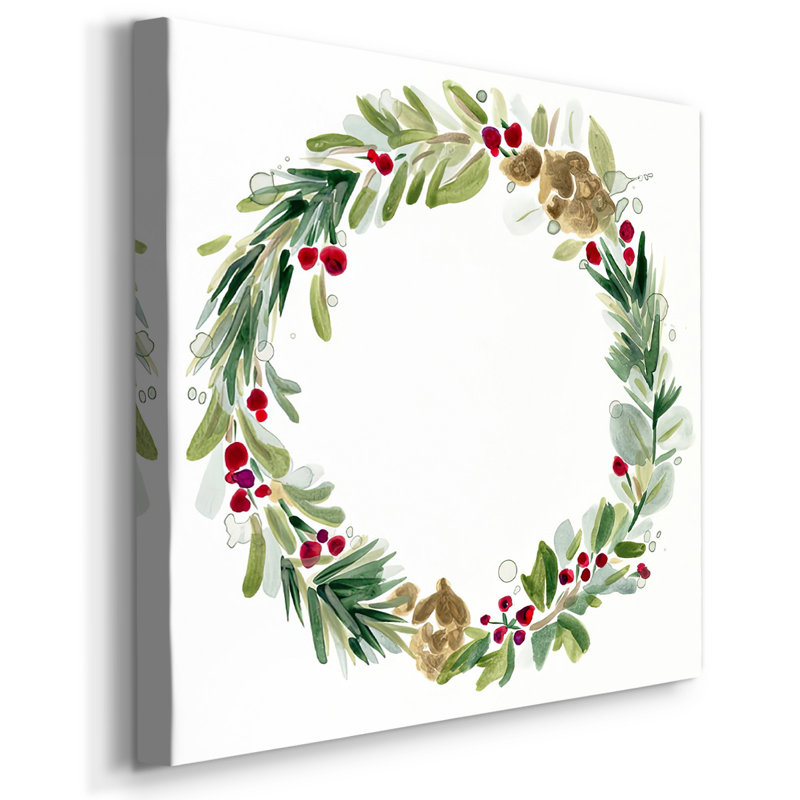 «Warm Winter Wishes I» sur toile, H 10 po x l 10 po x P 1,5 po