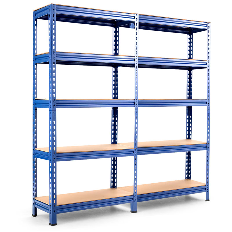 Tablettes de rangement Newquay, Brun / Bleu marine, H 60 po x l 60 po x P 12 po