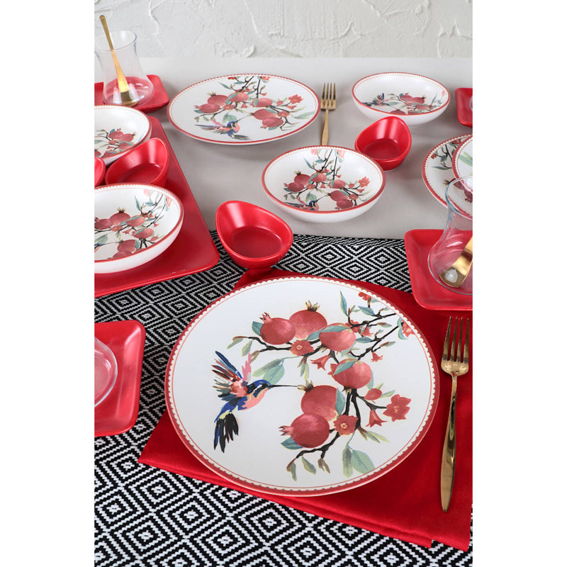 Horicon 21 Piece Dinnerware Set, Service for 4