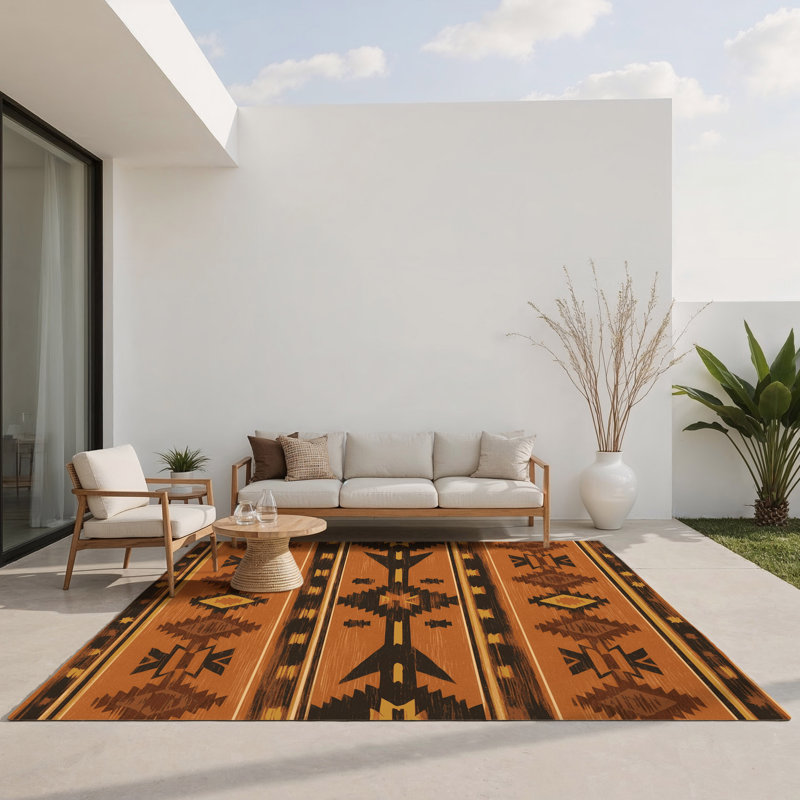 Tapis intérieur et extérieur Echoing Ridge, Rectangle 1 pi 6 po x 2 pi 6 po