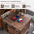 Rushville Farmhouse 2 - Drawers Nightstand with Charging Station, Tall Rustic Wood Square End Table with Open Shelf-95008835