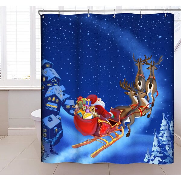 The Holiday Aisle® Animal Print Shower Curtain | Wayfair