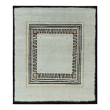 Art Deco Hand Knotted Wool Geometric Area Rug