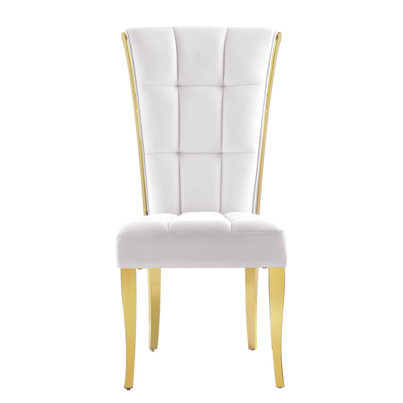 Chaise de salle à manger rembourrée Ismahan