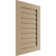 Timberthane Rectangle Faux Wood Non-Functional Gable Vent, Primed Tan