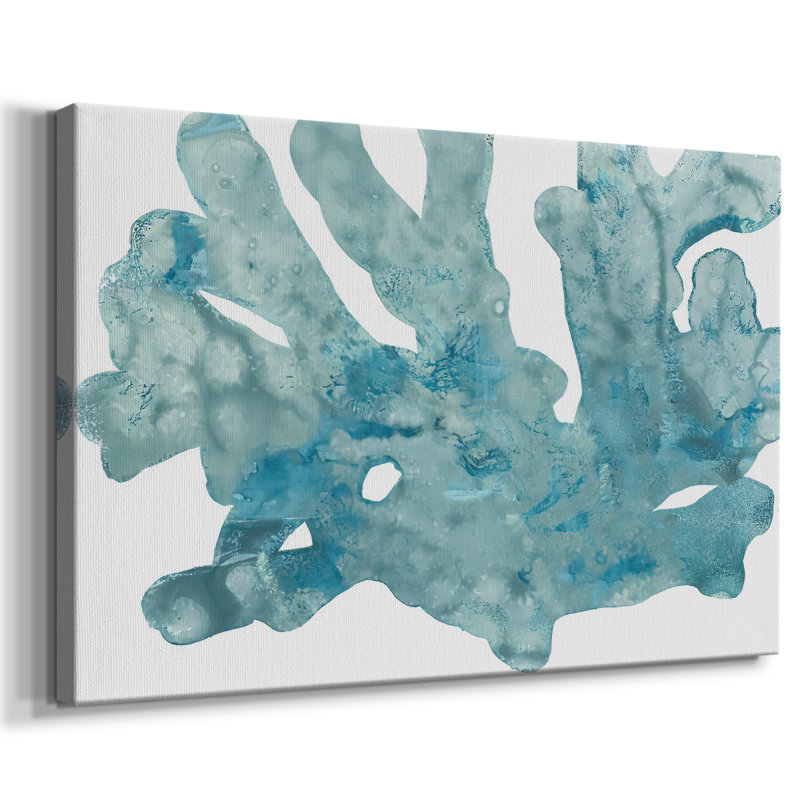 Blue Macro Coral IV -Galery Enveloppé Cavas, 12 x 18