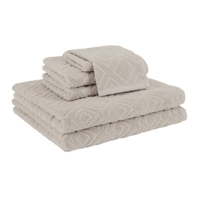 Alcone Turkish Cotton Plush Jacquard Mulit-Size Set