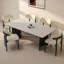 Simple home rectangular dining table-111035568