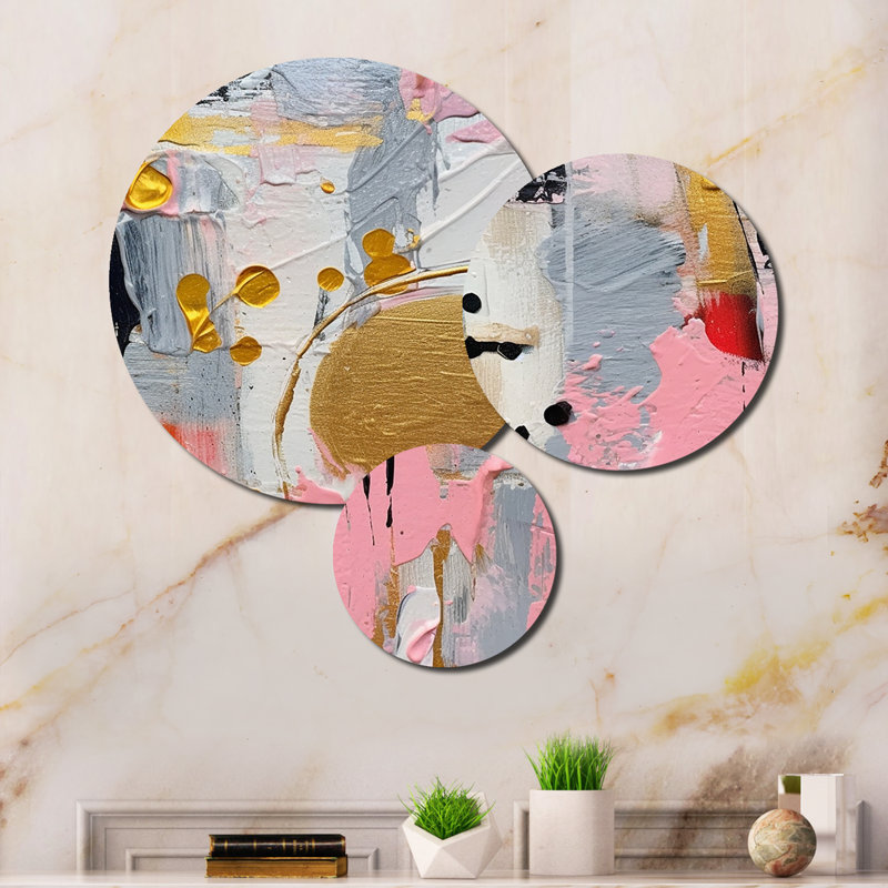 Abstract Wall Decor on Metal