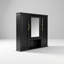 Armoire de rangement de miroir de salle de bain murale moderne à trois portes avec tablettes réglables et miroirs intégrés pour les espaces de salle de bain organisés