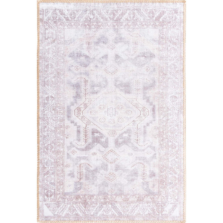 Tapis géométrique gris