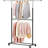 Steel Adjustable Rolling Clothing Rack