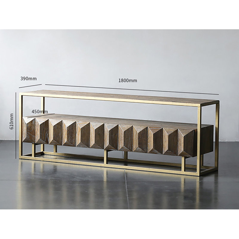 Bradninch 180cm Solid Wood Top Console Table