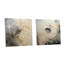 Mouvement méditatif en acrylique gris et beige - Spirales abstraites en acrylique, ensemble de 2-103921338