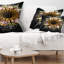 Coussin lombaire à fleur fractale floral