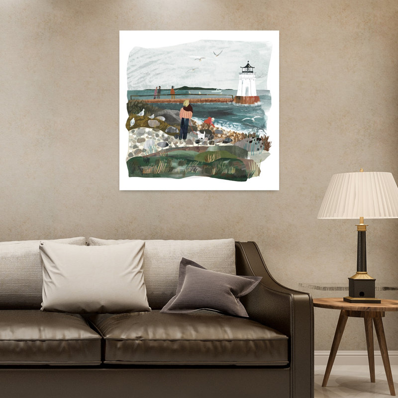 Art contemporain Mouette contemporaine, H 32 po x l 32 po