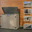 Decksplore 255 Gallons Resin Outdoor Storage Cabinet, Waterproof & Lockable-101757926