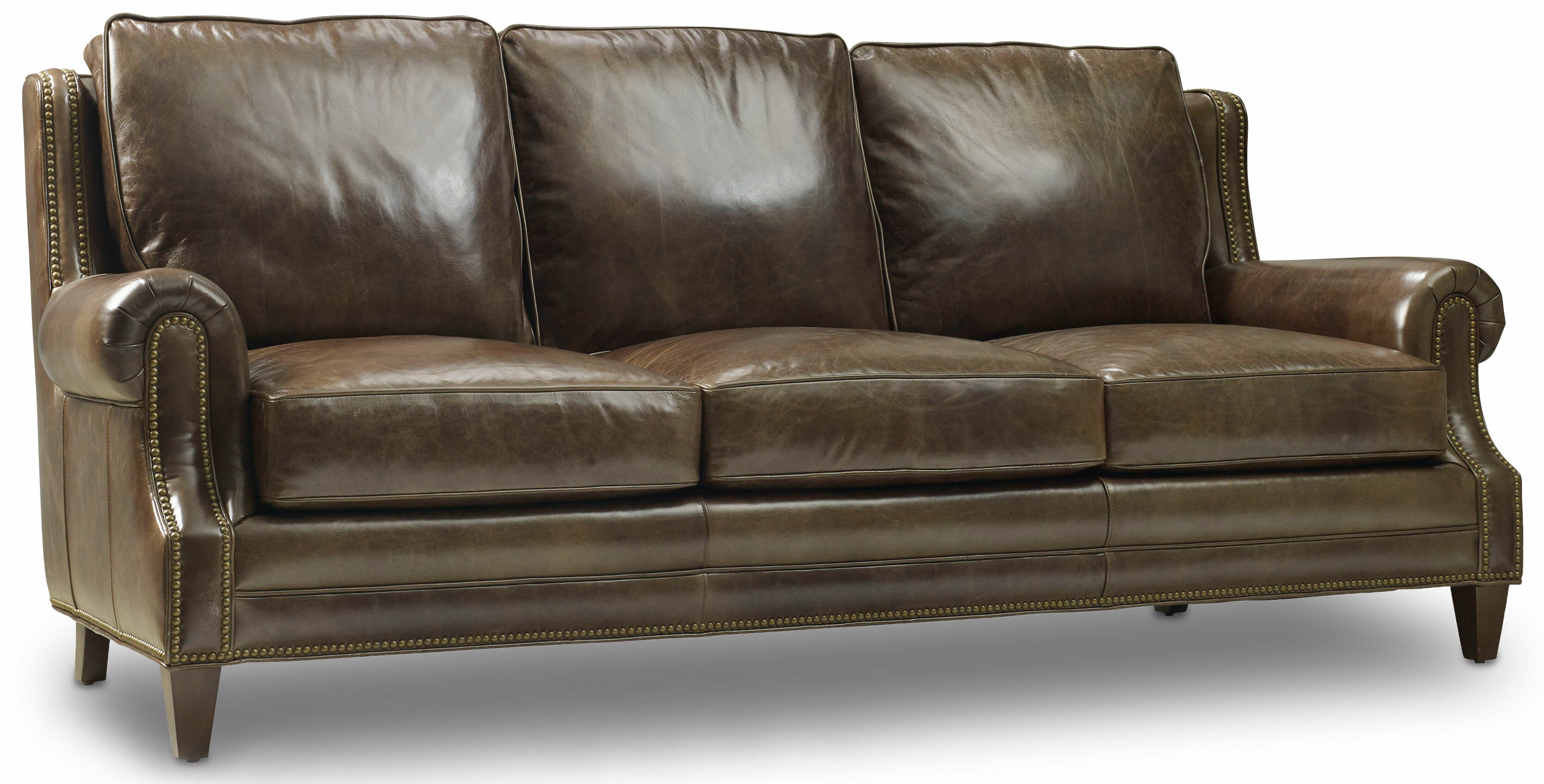 houck leather sofa see more by bradington-young