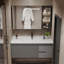 Meuble-lavabo mural moderne et minimaliste en bois d'hévéa gris avec lavabo en céramique intégré et armoire à pharmacie intelligente-1565208283
