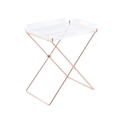 Rectangular Tray Table With 5mm Removable Clear Acrylic And 8mm Metal "x" Shape Base, Not Foldable, 22in Wide, Tall, 16in Deep, 100lbs Weight Capacity High, Load