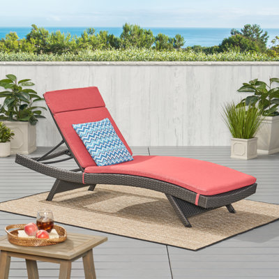 Ensemble de chaises longues inclinables 79,25 po avec coussin