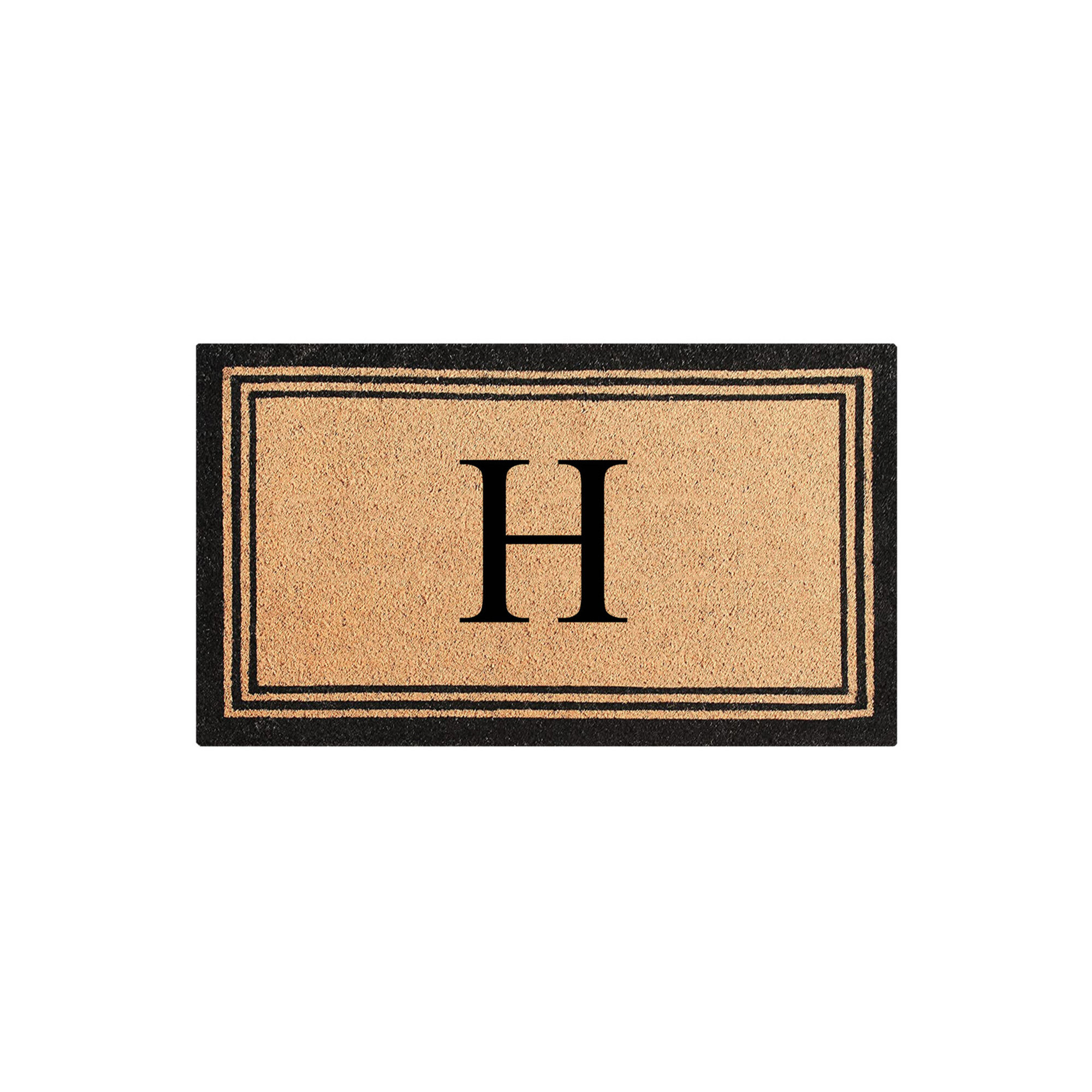 DeHond Pure Natural Coir Non-Slip Outdoor Door Mat, 18" X 30", H