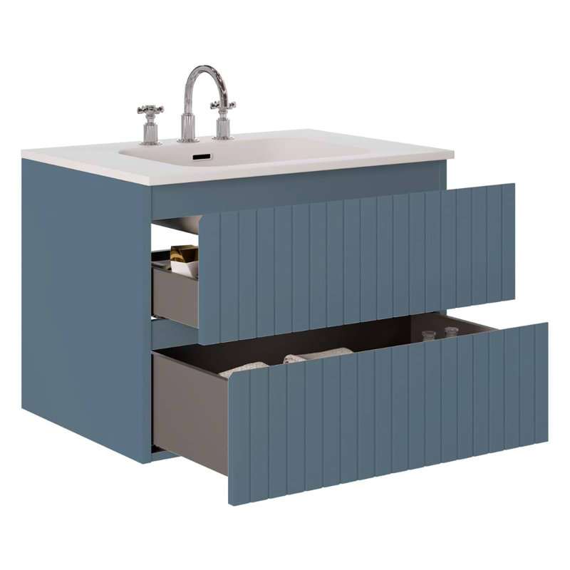 Prima Single Vanity, Denim Blue, 30"