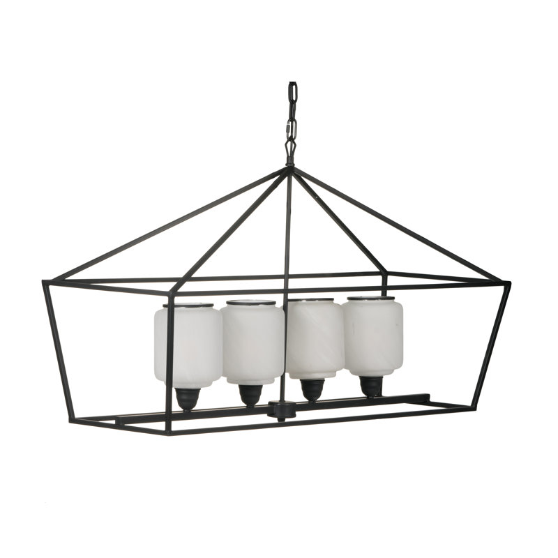 Lustre géométrique à 4 lumières Davetta