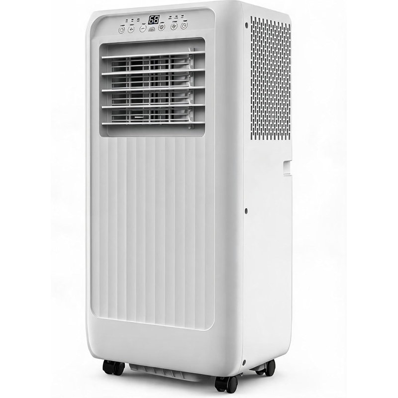 10000 BTU 3-in-1 Portable Air Conditioner, Portable AC Unit with Cooling, Dehumidifier & Fan Mode, Quiet Operation, Rolling Wheels and Remote Control for Home and Office