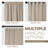 Levatt Classic Modern Solid Room Darkening Curtains, Rod Pocket / Back Tabs-1409218771-1347522384