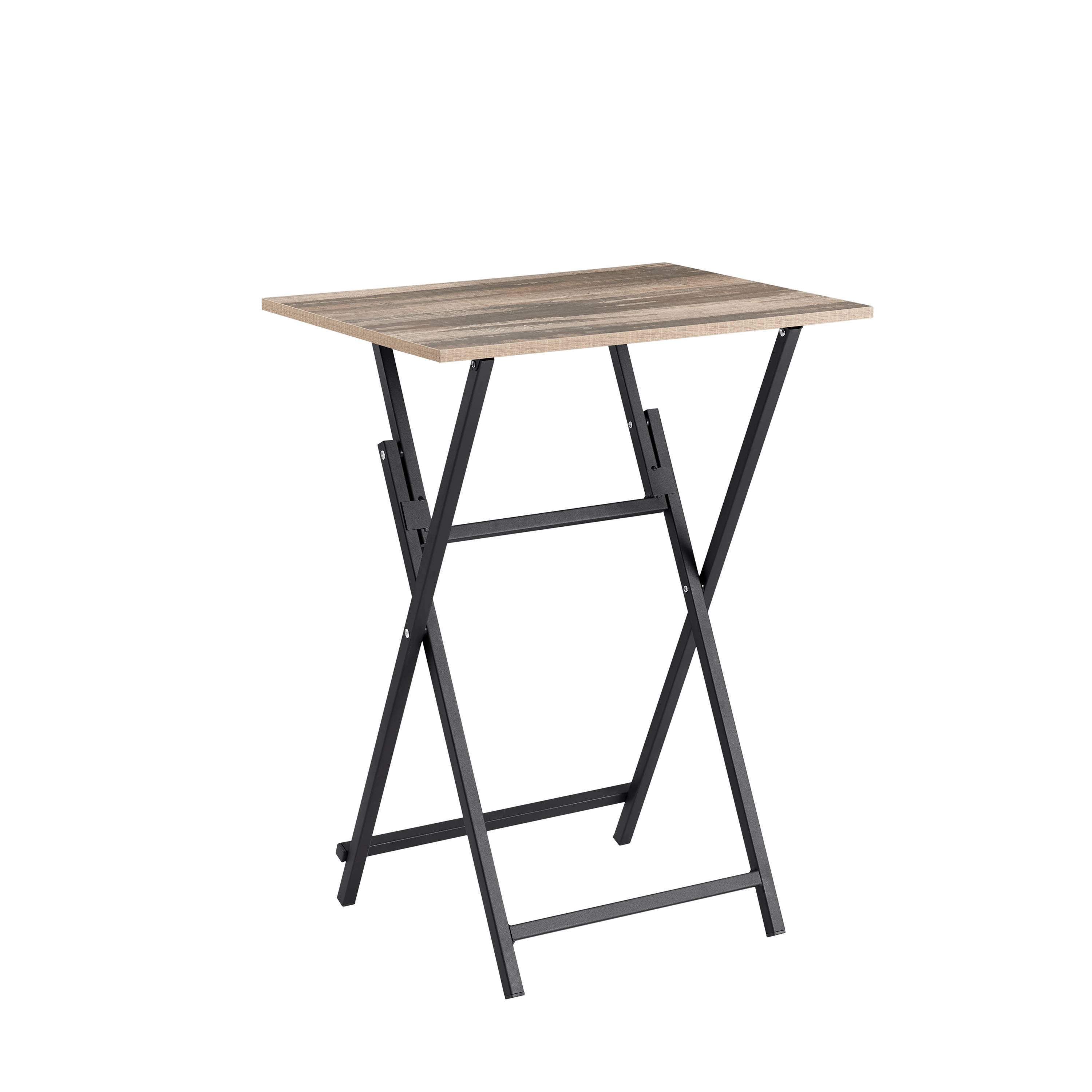 KANDENT 19.6'' Folding Table Single Dinning folding tray, TV Dinner