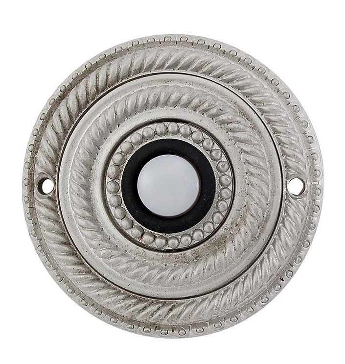 Sanzio Push Button Doorbell, Satin Nickel