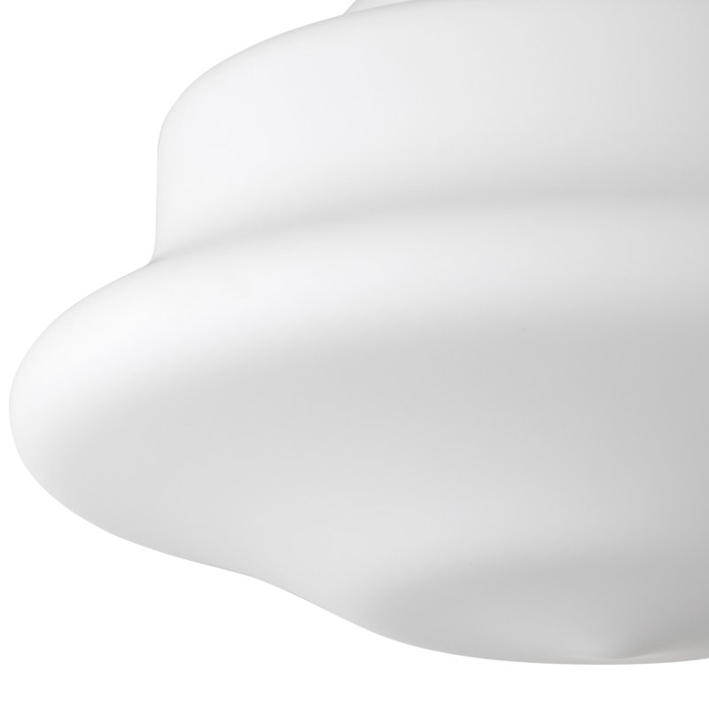1-Light Bulb Contemporary Mid Century Modern Style Semi Flush Mount Ceiling Light