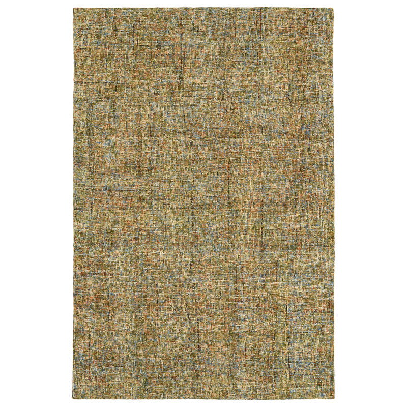 Tapis de zone de pré-fait main en laine touffeté Gilboa, Rectangle de 2 pi x 3 pi