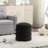 Soft Boucle  Round Ottoman Footrest Stool-477670832