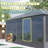 Sunroom, Four Season Solarium Aluminum Hardtop Gazebo With Galvanized Steel Roof, Movable Pvc Screen Walls, Sliding Doors, Sun Room Pavilion Gazebo For Patio Deck Backyard-113412678-113412679