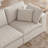 Boneless Large Modular Sectional Sofa,Convertible 3-Seater Floor Couch,No Assembly Required & Boxed Delivery,Plush With Pillows,Modern Minimalist In White-1724261902-1724261900-1724261898