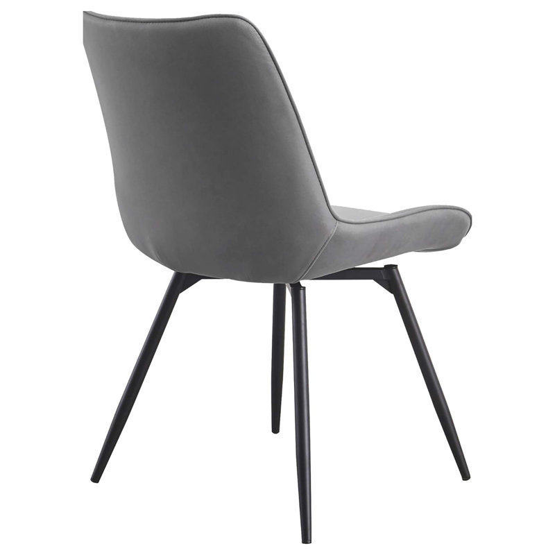 Ensemble de 2 chaises capitonnées pivotantes